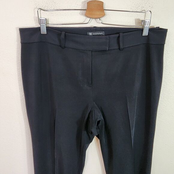 International Concepts Women's Black Dress Pants Workwear Size 12 x 34 Slacks - Picture 2 of 6